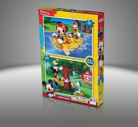 Mickey Mouse Princess Puzzle 2 In 1 12 24 Parça Mch 726