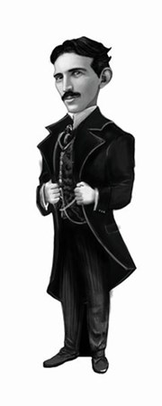 Nikola Tesla Karikatür Ayraç Aylak Adam Hobi