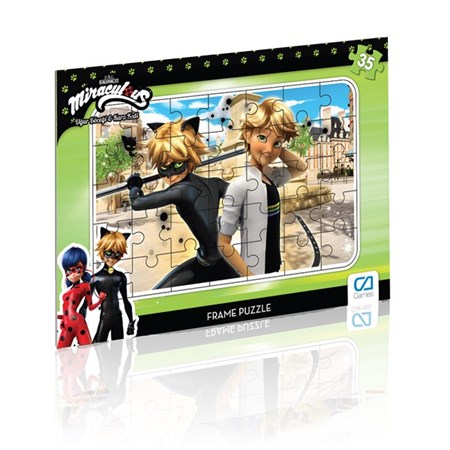 Mıraculous Frame Puzzle 35 2 Siyah Ca.5021
