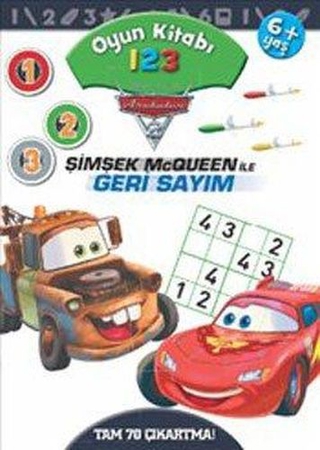 Arabalar - Oyun Kitabı Şimşek McQueen ile Geri Sayım