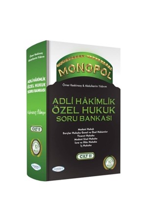 Adli Hakimlik Soru Bankası – Özel Hukuk Cilt:2