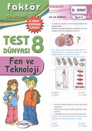 8.sınıf Fen Ve Teknoloji Test Dünyası Çek Kopar 2 Adet Deneme İlaveli