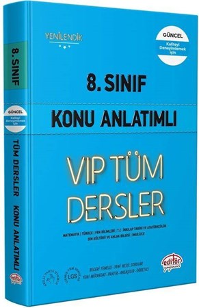 8. Sınıf VİP Tüm Dersler Konu Anlatımlı
