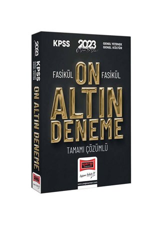 KPSS GY-GK Fasikül Fasikül Tamamı Çözümlü 10 Altın Deneme