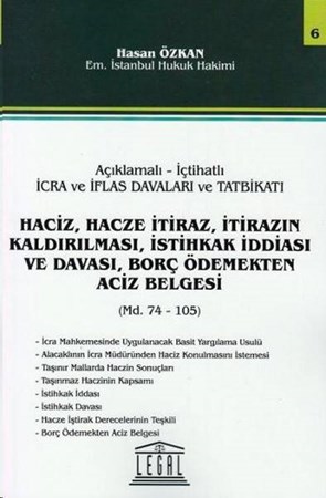 Haciz, Hacze İtiraz, İtirazın Kaldırılması, İstihkak İddiası Ve Davası, Borç Ödemekten Aciz Belgeler