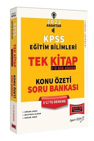 2022 KPSS Eğitim Bilimleri 3'ü Bir Arada Tek Kitap Konu Özeti Soru Bankası 5'li TG Deneme