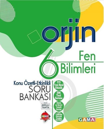 6. Sınıf Fen Bilimleri Orjin Konu Özetli Etkinlikli Soru Bankası