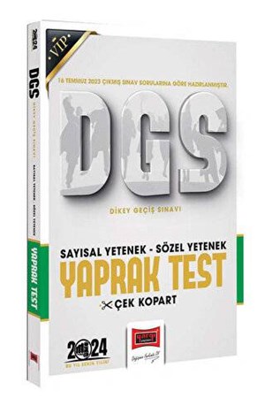 2024 DGS Sözel Sayısal Bölüm Yaprak Test