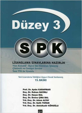 Spk Düzey 3 Lisanslama Sınavlarına Hazırlık