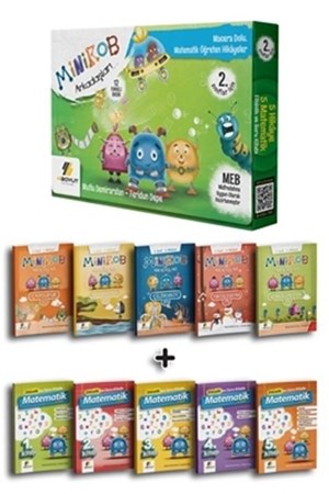 Minirob ve Arkadaşları 2.Sınıf Matematik Öğreten Hikayeler 10'lu Set