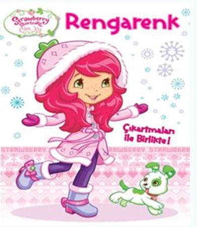 Çilek Kız - Rengarenk Çıkartmalı Boyama