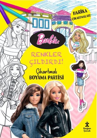 Barbie - Renkler Çıldırdı! Çıkartmalı Boyama Partisi