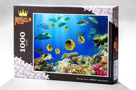 Hayvanlar Serisi Tropikal Balıklar 1000 Parça Puzzle Hv05 M