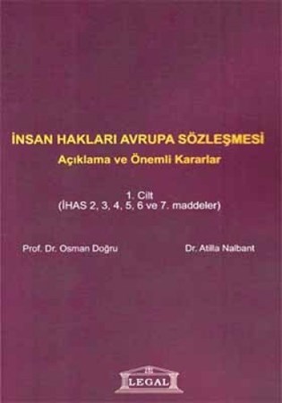 İnsan Hakları Avrupa Sözleşmesi Cilt 1