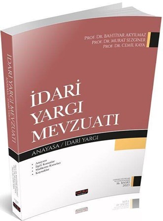Savaş Yayınları İdari Yargı Mevzuatı 16. BASKI