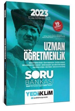 Yediiklim Yayınları 2023 T.C. Millî Eğitim Bakanlığı Uzman Öğretmenlik Soru Bankası
