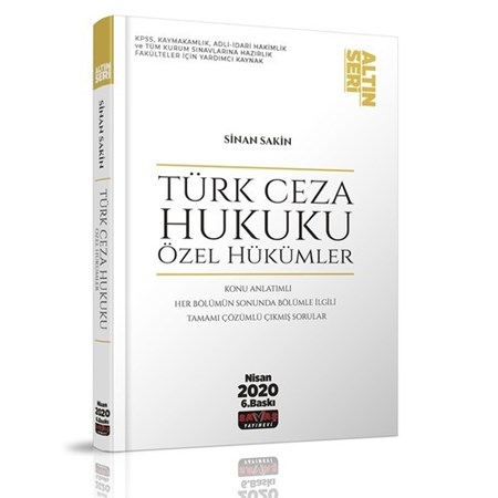 Türk Ceza Hukuku Özel Hükümler Altın Seri - 2020