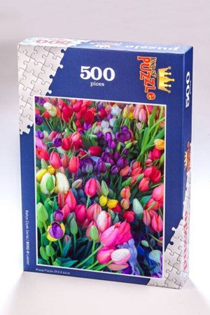 Bahçe Çiçek Serisi Laleler 500 Parça Puzzle Bc02 D