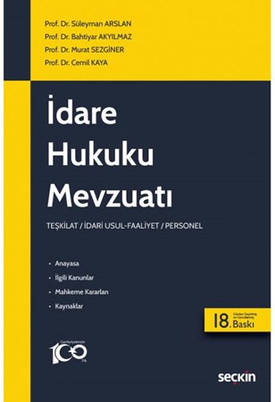 İdare Hukuku Mevzuatı Teşkilat / İdari Usul–Faaliyet / Personel