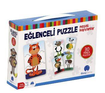 Eğlenceli Puzzle Neşeli Hayvanlar 30 Parça