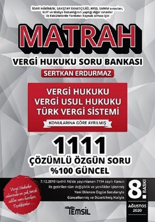 Vergi Hukuku - Vergi Usul Hukuku - Türk Vergi Sistemi / Matrah Soru Bankası