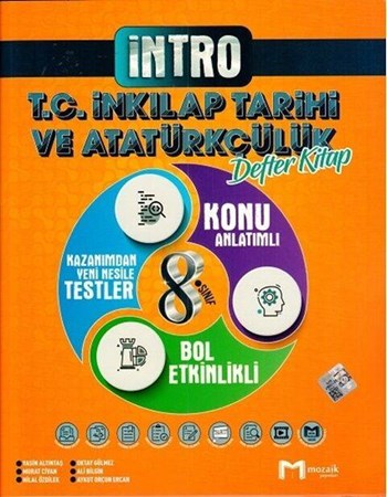 8. Sınıf T.C. İnkılap Tarihi ve Atatürkçülük Defter Kitap
