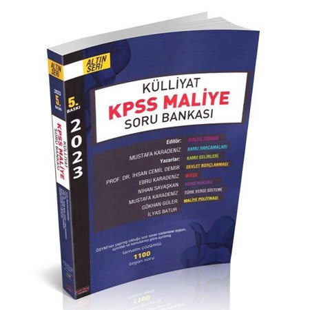 Külliyat KPSS Maliye Soru Bankası