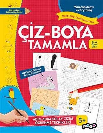 Çiz ve Öğren Dizisi - Çiz, Boya Tamamla