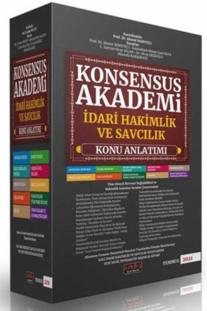 KONSENSUS Akademi İdari Hakimlik ve Savcılık Konu Anlatımı