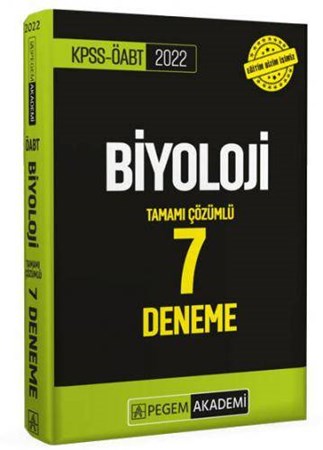 ÖABT Biyoloji Tamamı Çözümlü 7 Deneme