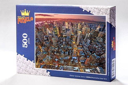 Ülkeler Şehirler Serisi Manhathan New York 500 Parça Puzzle Uk08 D