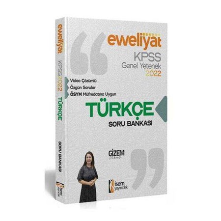 KPSS Evveliyat Lisans Genel Yetenek Türkçe Video Çözümlü Soru Bankası