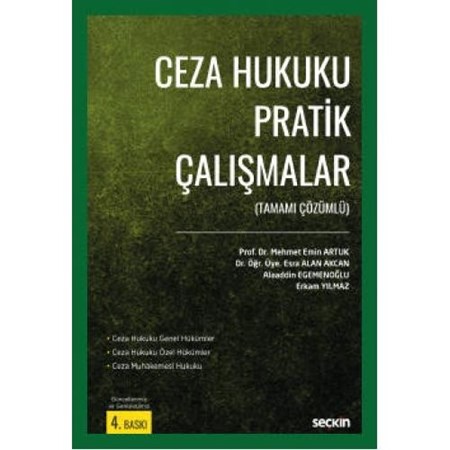 Ceza Hukuku Pratik Çalışmalar (Tamamı Çözümlü)