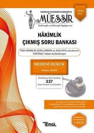 MÜESSİR Adli İdari Hakimlik Medeni Hukuk Çıkmış Soru Bankası Çözümlü
