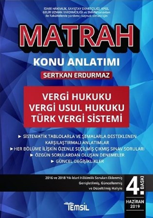 Vergi Hukuku - Vergi Usul Hukuku - Türk Vergi Sistemi Konu Anlatımı / Matrah
