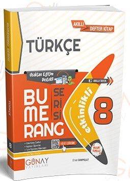 8. Sınıf LGS Türkçe Bumerang Serisi Etkinlikli Akıllı Defter Kitap