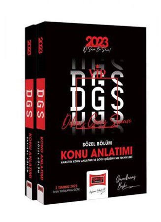 2023 DGS Konu Anlatımı 2 Cilt (Sayısal ve Sözel Bölüm)