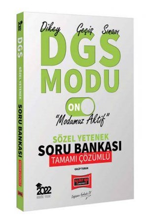 DGS Modu Sözel Yetenek Tamamı Çözümlü Soru Bankası