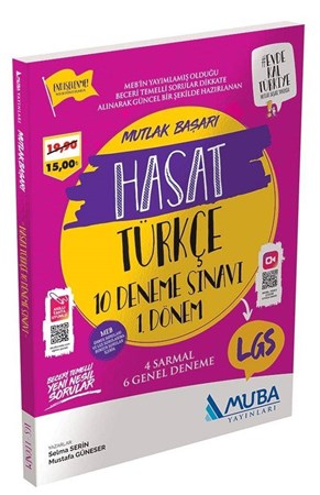 8. Sınıf LGS 1. Dönem Türkçe Mutlak Başarı Hasat 10 Deneme Sınavı