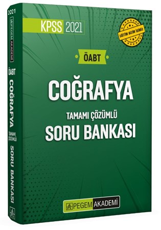 2021 Kpss Öabt Coğrafya Tamamı Çözümlü Soru Bankası