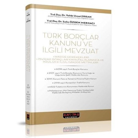 Türk Borçlar Kanunu Ve İlgili Mevzuat
