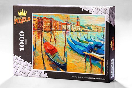 Ülkeler Şehirler Serisi Venedik İtalya 1000 Parça Puzzle Uk05 M