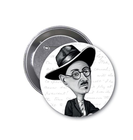 James Joyce Karikatür Rozet Aylak Adam Hobi