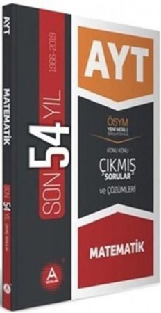 A Yayınları AYT Matematik Son 54 Yıl Konu Konu Çıkmış Sorular ve Çözümleri (Yeni)