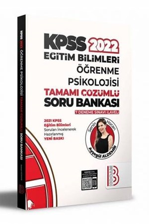 2022 KPSS Eğitim Bilimleri Öğrenme Psikolojisi Tamamı Çözümlü Soru Bankası 7 Deneme İlaveli