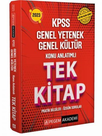 2023 KPSS Genel Yetenek Genel Kültür Tek Kitap Konu Anlatımlı