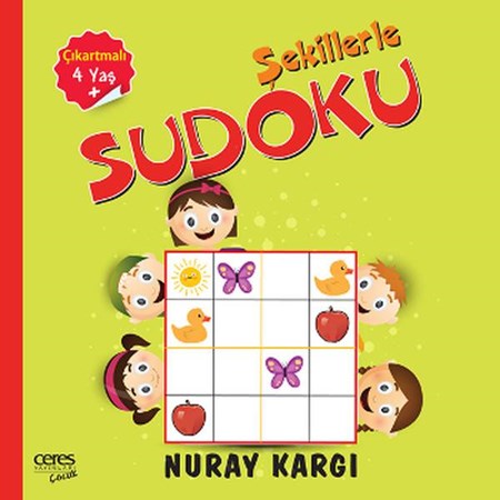 Çocuklar İçin Şekillerle Çıkartmalı Sudoku
