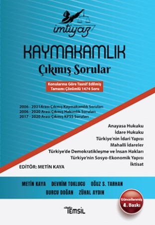 İmtiyaz Kaymakamlık Çıkmış Sorular