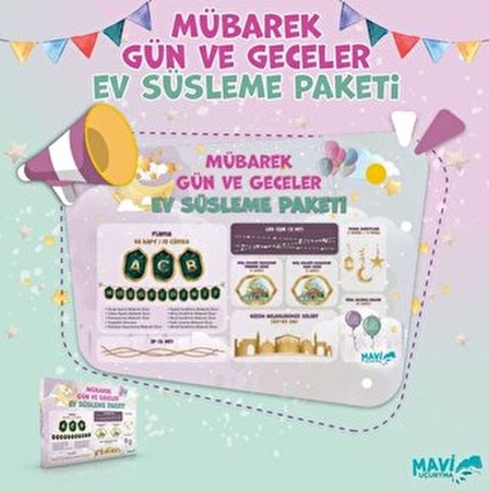 Mübarek Gün ve Geceler Ev Süsleme Paketi