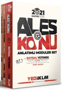 Yediiklim Yayinlari 2021 Master Serisi Ales Konu Anlatimli Modüler Set (3 Cilt)